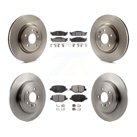 Brake Rotor & Semi-Metallic Pad Front Rear Kit For Ford Explorer Flex Taurus MKT