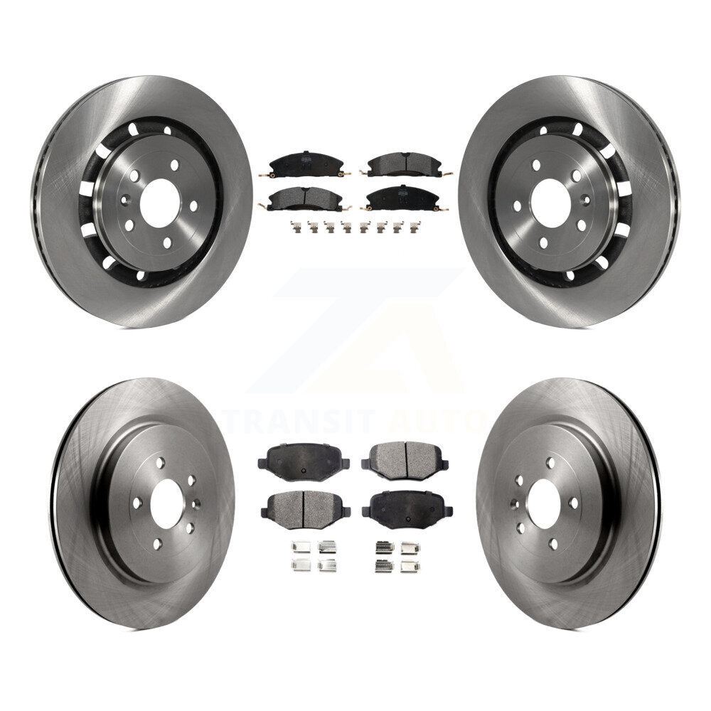 Brake Rotors & Semi-Metallic Pad Front Rear Kit For Ford Explorer Police Utility