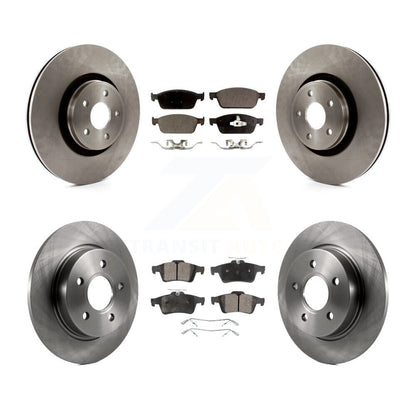 Disc Brake Rotors & Semi-Metallic Pad Front Rear Kit For 2013-2018 Ford Focus ST