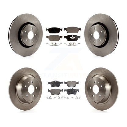 Disc Brake Rotors And Semi-Metallic Pads Front Rear Kit For Lincoln MKC