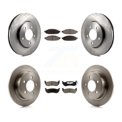 Brake Rotor And Semi-Metallic Pad Front Rear Kit For 2004-2008 Chrysler Pacifica