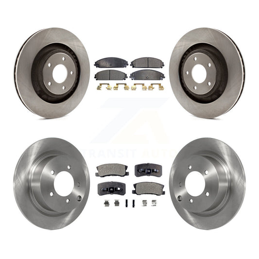 Brake Rotor & Semi-Metallic Pad Front Rear Kit For 2008-2009 Dodge Caliber SRT-4