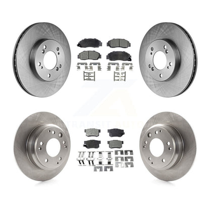 Brake Rotor & Semi-Metallic Pad Front Rear Kit For Honda Odyssey Acura Legend RL