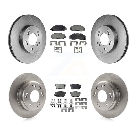 Brake Rotor & Semi-Metallic Pad Front Rear Kit For Honda Odyssey Acura Legend RL