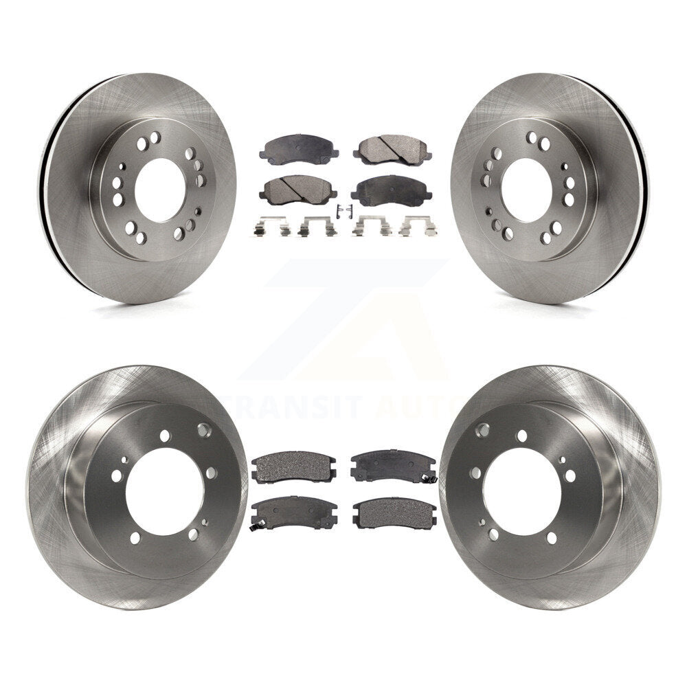 Brake Rotor & Semi-Metallic Pad Front Rear Kit For Mitsubishi Eclipse From 06 01