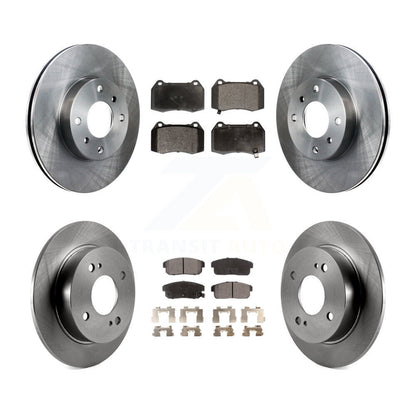 Disc Brake Rotors & Semi-Metallic Pad Front Rear Kit For 2002 Nissan Sentra 2.5L
