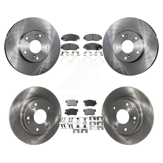 Brake Rotor & Semi-Metallic Pad Front Rear Kit For 2014-2015 Honda Civic Touring