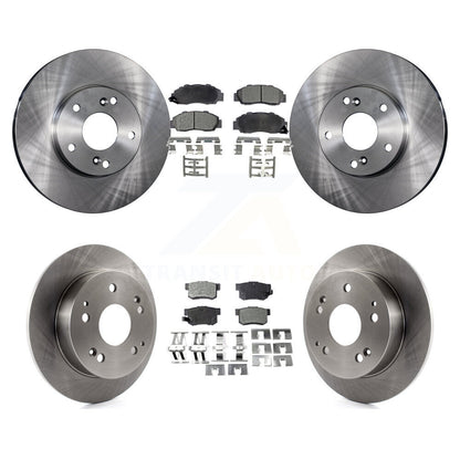 Brake Rotor And Semi-Metallic Pad Front Rear Kit For 1998-2002 Honda Accord 3.0L