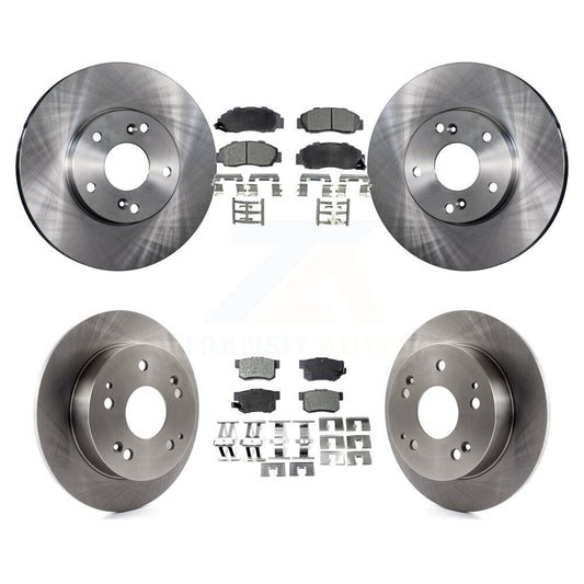 Brake Rotor And Semi-Metallic Pad Front Rear Kit For 1998-2002 Honda Accord 3.0L