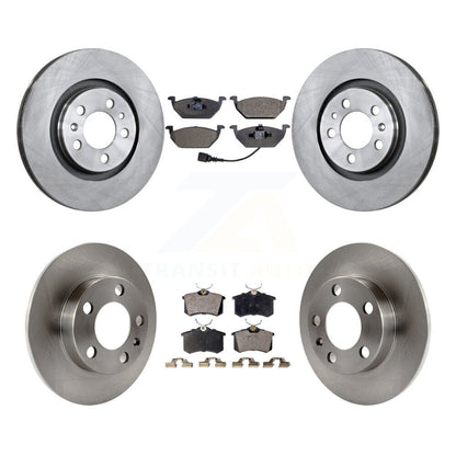 Disc Brake Rotor Semi-Metallic Pad Front Rear Kit For Volkswagen Jetta Golf City