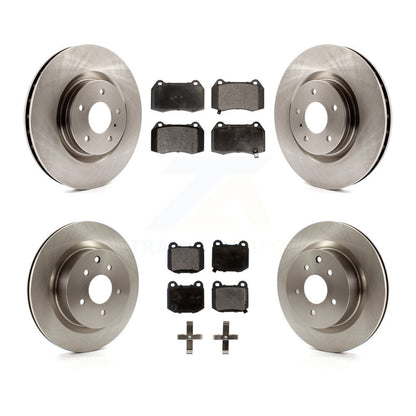Disc Brake Rotor & Semi-Metallic Pad Front Rear Kit For Nissan 350Z INFINITI G35