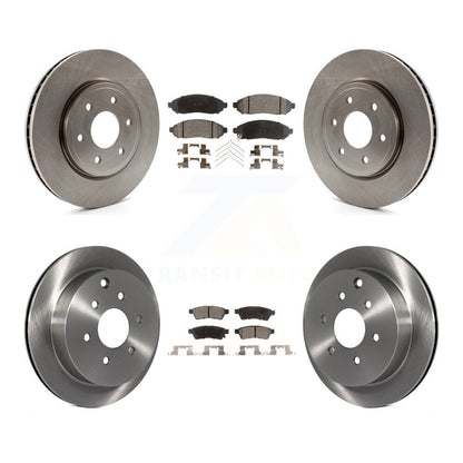 Brake Rotor & Semi-Metallic Pad Front Rear Kit For Nissan Frontier Xterra Suzuki
