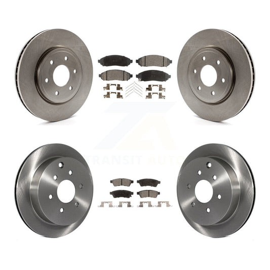 Brake Rotor & Semi-Metallic Pad Front Rear Kit For Nissan Frontier Xterra Suzuki
