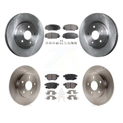 Brake Rotor & Semi-Metallic Pad Front Rear Kit For Toyota Matrix Pontiac Vibe iM
