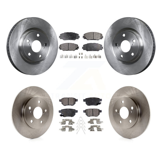 Brake Rotor & Semi-Metallic Pad Front Rear Kit For Toyota Matrix Pontiac Vibe iM
