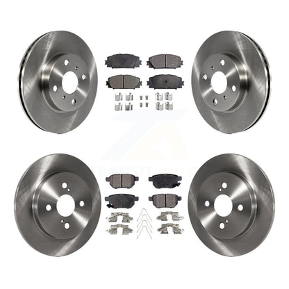 Brake Rotor And Semi-Metallic Pad Front Rear Kit For 2012-2013 Toyota Yaris L LE