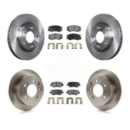 Brake Rotor & Semi-Metallic Pad Front Rear Kit For Hyundai Elantra From 03 23 10
