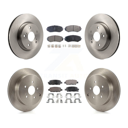Brake Rotor & Semi-Metallic Pad Front Rear Kit For 2009-2013 Suzuki Grand Vitara