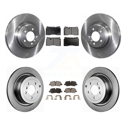 Brake Rotor & Semi-Metallic Pad Front Rear Kit For Land Rover Range Supercharged