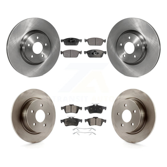 Brake Rotor And Semi-Metallic Pad Front Rear Kit For Ford Escape Transit Connect