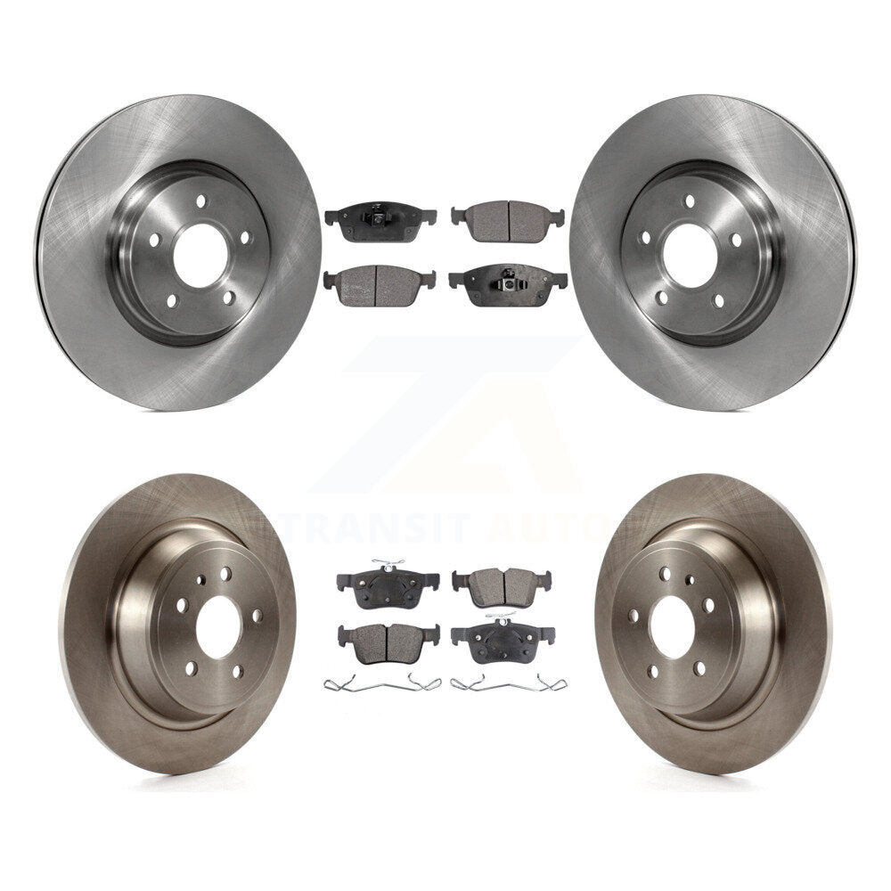 Disc Brake Rotors & Semi-Metallic Pad Front Rear Kit For Ford Escape Lincoln MKC