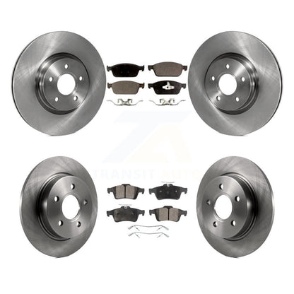 Disc Brake Rotors & Semi-Metallic Pad Front Rear Kit For 2013-2018 Ford Focus ST