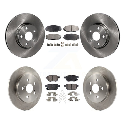 Brake Rotor & Semi-Metallic Pad Front Rear Kit For Toyota Corolla Matrix Pontiac
