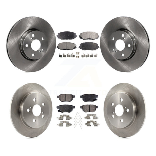 Brake Rotor & Semi-Metallic Pad Front Rear Kit For Toyota Corolla Matrix Pontiac