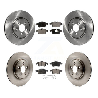 Brake Rotor Semi-Metallic Pad Front Rear Kit For Jaguar XF XK Vanden Plas S-Type