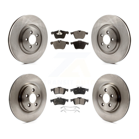 Brake Rotors & Semi-Metallic Pad Front Rear Kit For Jaguar XF XJ XKR XK Super V8