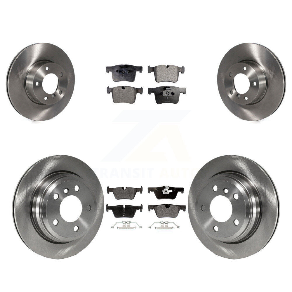 Disc Brake Rotors And Semi-Metallic Pads Front Rear Kit For BMW 320i xDrive 328d