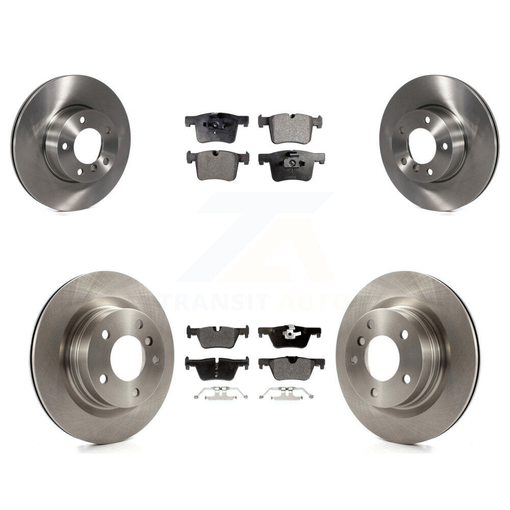 Disc Brake Rotors And Semi-Metallic Pads Front Rear Kit For BMW 320i 328d