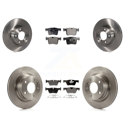 Disc Brake Rotors And Semi-Metallic Pads Front Rear Kit For BMW 320i 328d