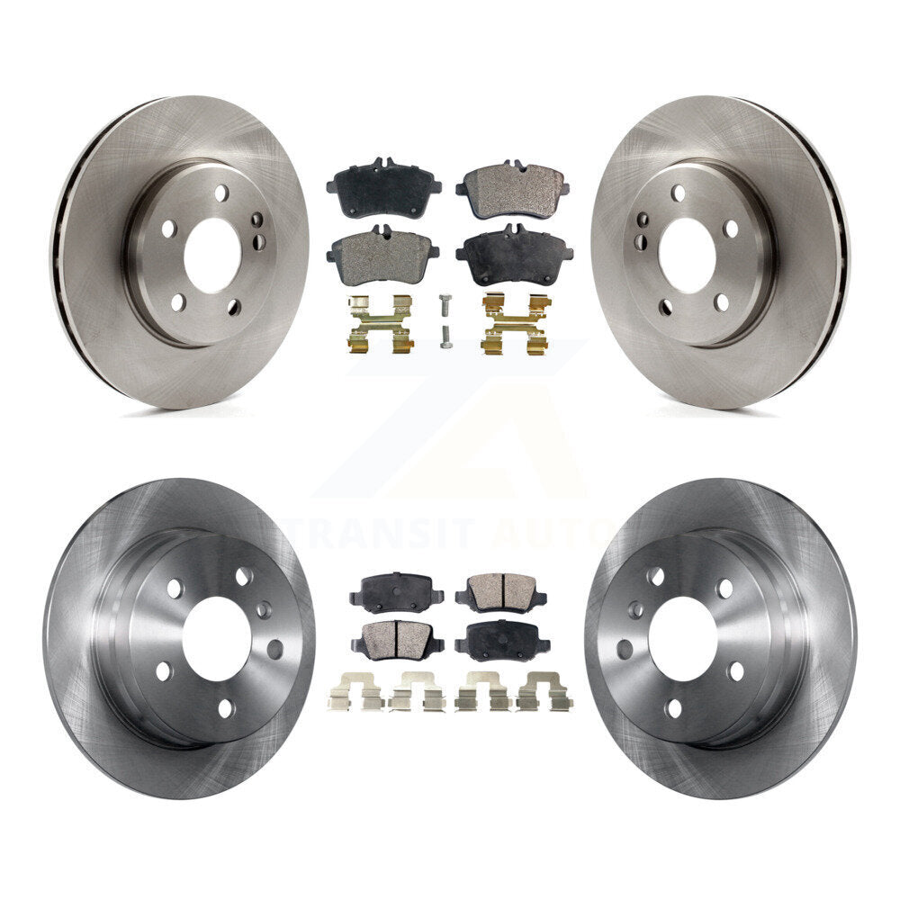 Brake Rotors & Semi-Metallic Pad Front Rear Kit For 2006-2011 Mercedes-Benz B200