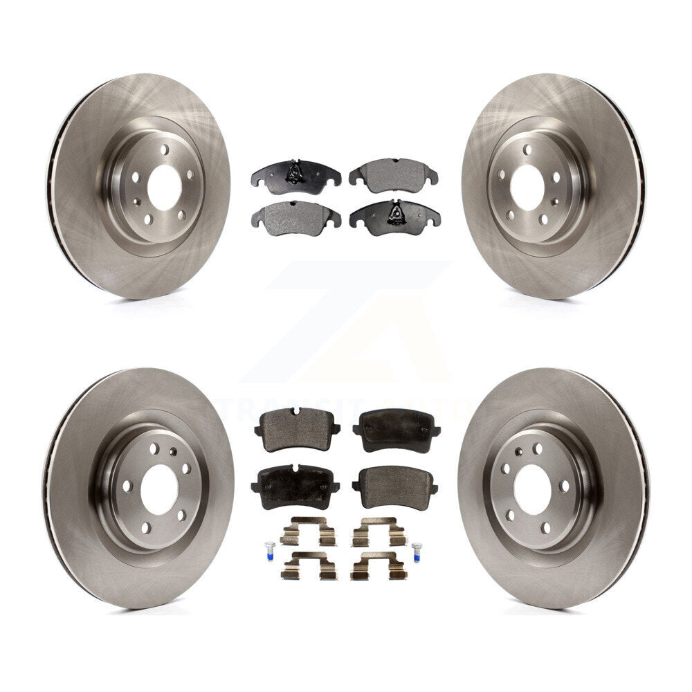 Disc Brake Rotors And Semi-Metallic Pads Front Rear Kit For Audi A6 Quattro A7