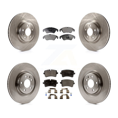 Disc Brake Rotors And Semi-Metallic Pads Front Rear Kit For Audi A6 Quattro A7