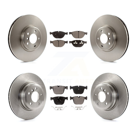 Disc Brake Rotors And Semi-Metallic Pads Front Rear Kit For BMW X5 X6 xDrive50i