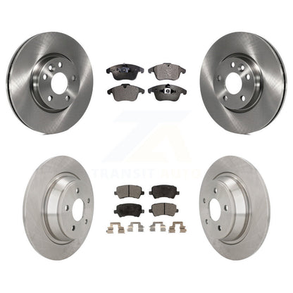 Brake Rotor & Semi-Metallic Pad Front Rear Kit For 12-15 Land Rover Range Evoque
