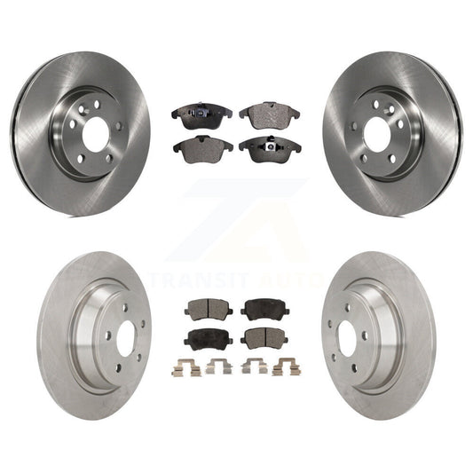 Brake Rotor & Semi-Metallic Pad Front Rear Kit For 12-15 Land Rover Range Evoque