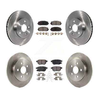 Disc Brake Rotors Semi-Metallic Pad Front Rear Kit For Toyota Prius Lexus CT200h
