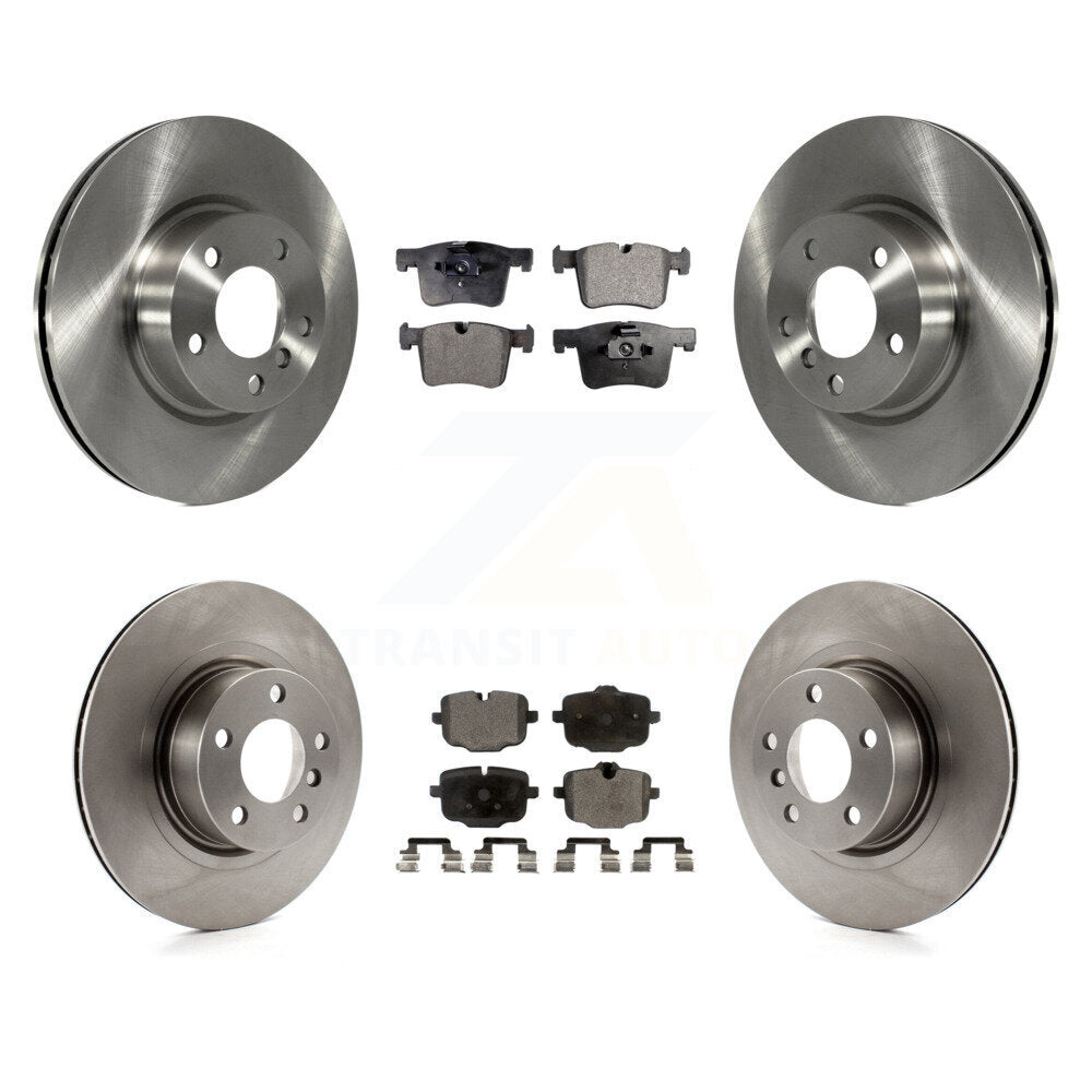 Disc Brake Rotor And Semi-Metallic Pad Front Rear Kit For 2012 BMW X3 From 10 11