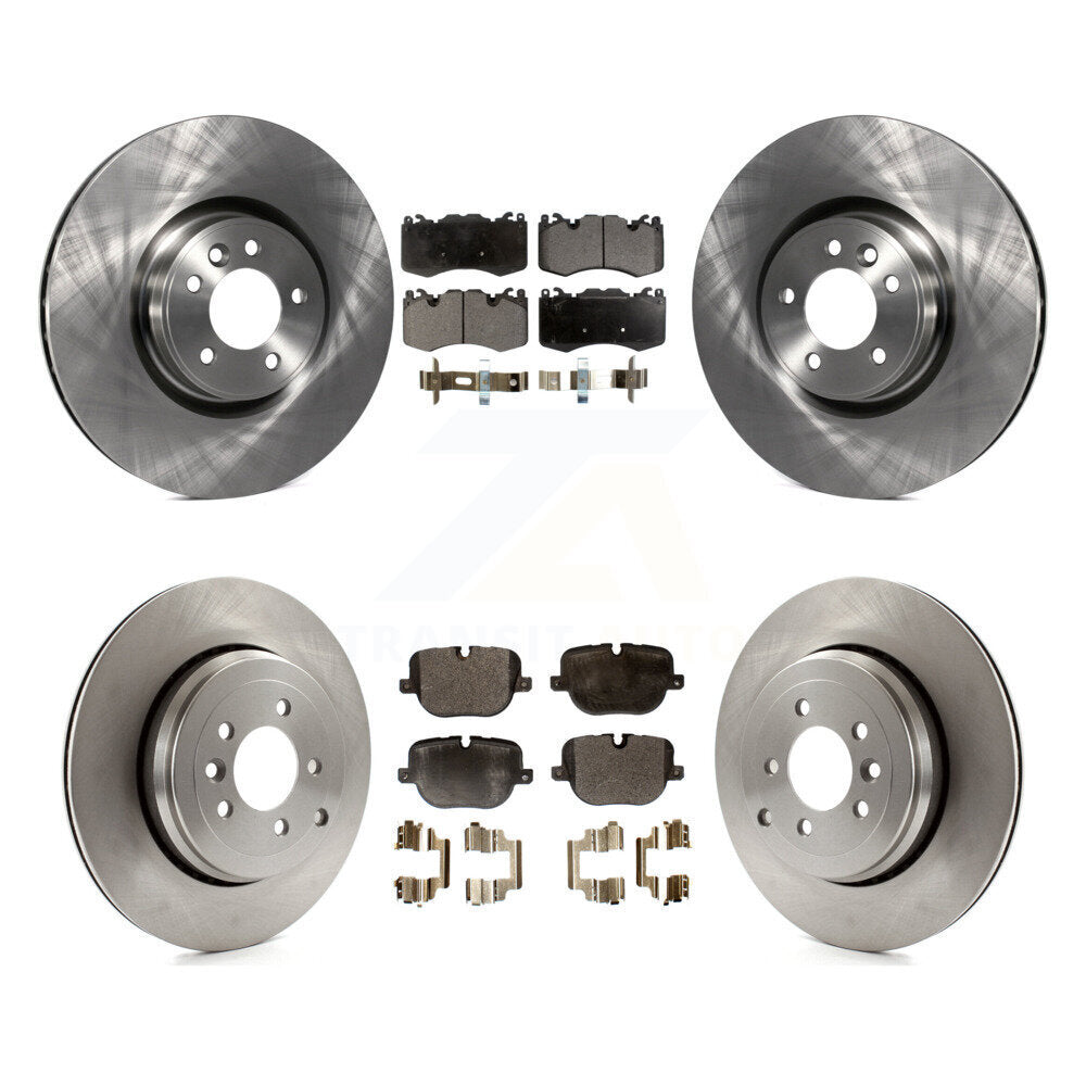 Disc Brake Rotor And Semi-Metallic Pad Front Rear Kit For Land Rover Range Sport