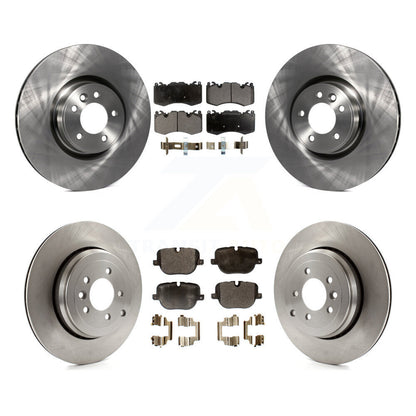 Disc Brake Rotor And Semi-Metallic Pad Front Rear Kit For Land Rover Range Sport