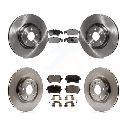 Disc Brake Rotors And Semi-Metallic Pads Front Rear Kit For Audi A6