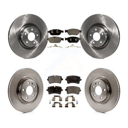Disc Brake Rotors And Semi-Metallic Pads Front Rear Kit For Audi A6 Quattro A7