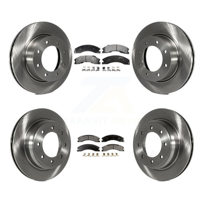 Brake Rotor And Semi-Metallic Pad Front Rear Kit For Nissan NV2500 NV3500 NV1500