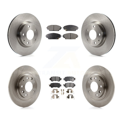 Disc Brake Rotor & Semi-Metallic Pad Front Rear Kit For 2016-2018 Mazda CX-3 AWD