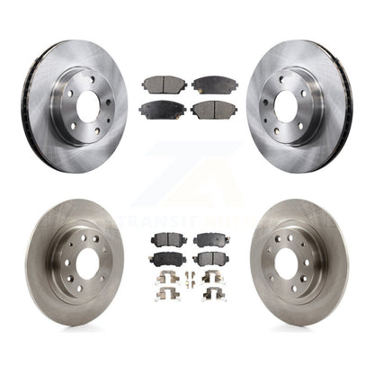 Disc Brake Rotor & Semi-Metallic Pad Front Rear Kit For 2016-2018 Mazda CX-3 FWD