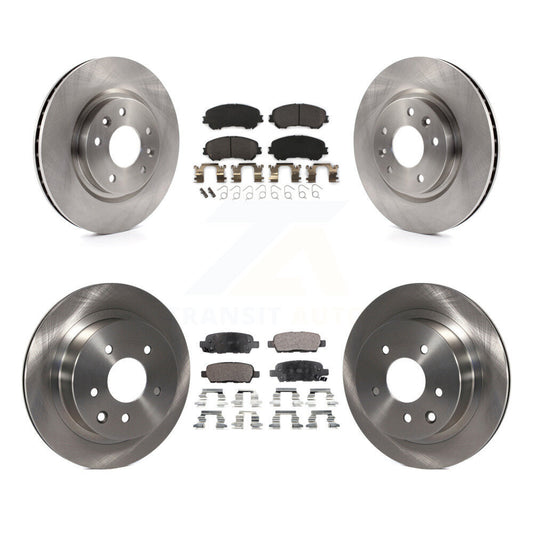 Disc Brake Rotor Semi-Metallic Pad Front Rear Kit For Nissan Rogue Sport Qashqai