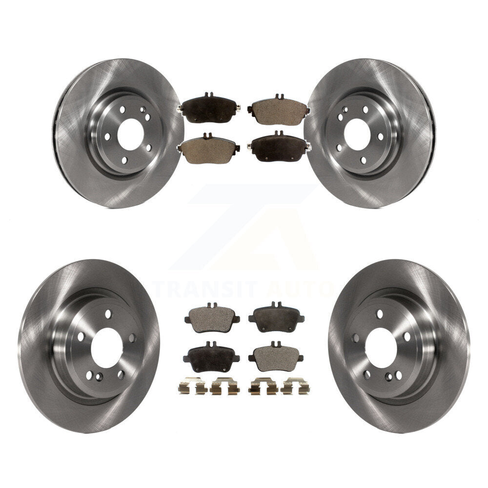 Brake Rotor & Semi-Metallic Pad Front Rear Kit For Mercedes-Benz GLA250 CLA250 B